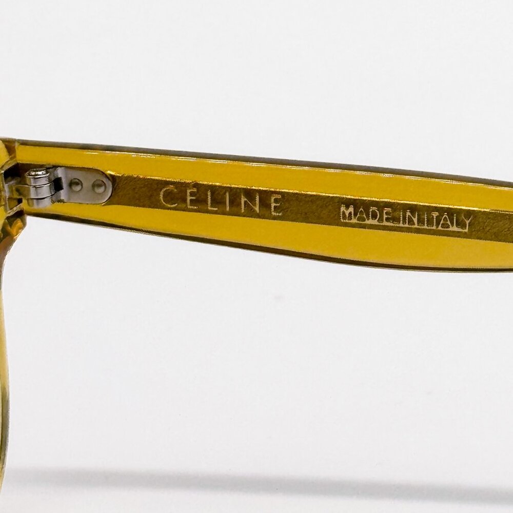 NEW CELINE CL50007I 039 EYEGLASSES WOMEN GOLD ROUND EYEWEAR CELINE - Picture 9 of 10